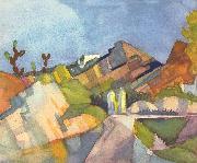 August Macke Felsige Landschaft oil painting artist